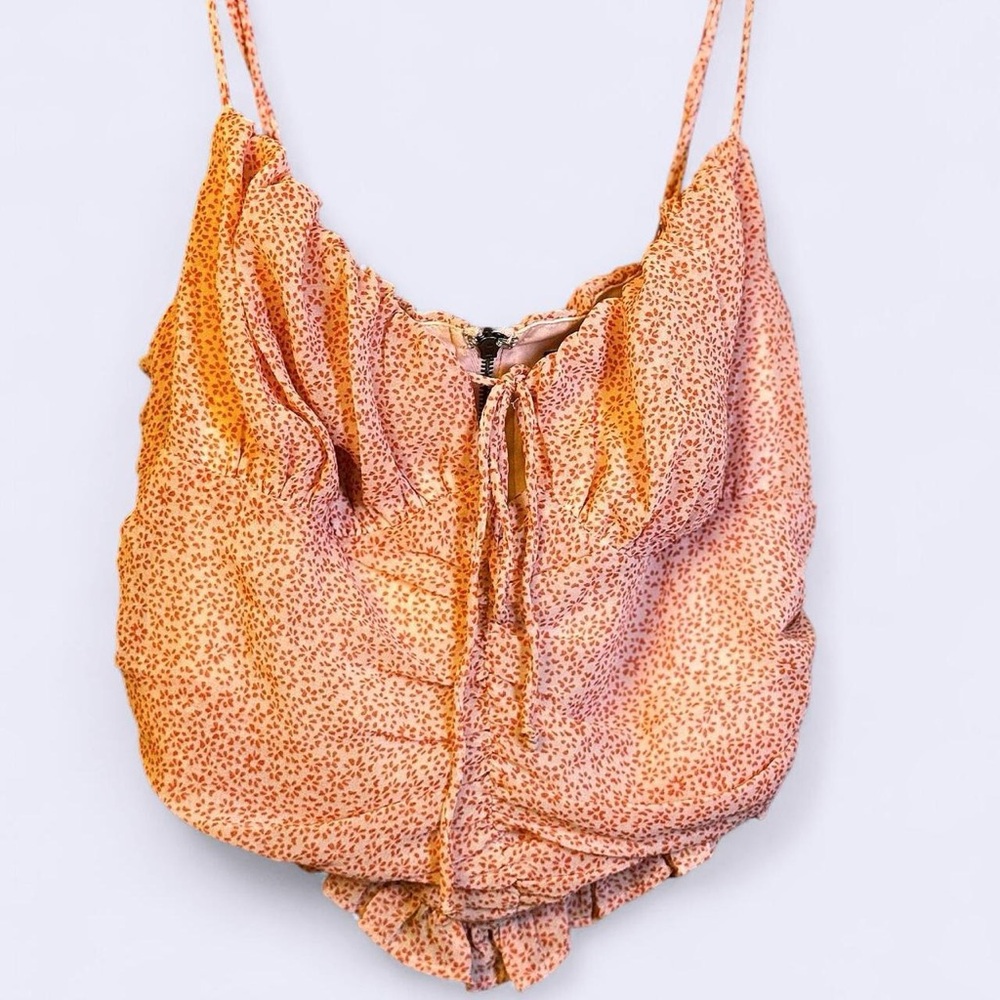 Cotton Candy Orange Floral Camisole